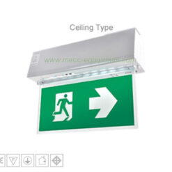 MECC Surface EXIT TUBE self-contained Exit Sign Tube Series EXB-303 Slimline Type 2side /EXB 303 TPL (ป้ายทางหนีไฟใส่หลอด ชนิดติดลอย สองด้าน รุ่น  EXB 303 TPL)