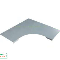 MECC HORIZONTAL ELBOW 90° COVER - ROUGH SIDE (Standard Color1.6) 400mm. (ฝาโค้งฉากเคเบิ้ลแลดเดอร์ข้างลอน (พ่นสีมาตรฐาน1.6) ขนาดกว้าง 400 มม.)