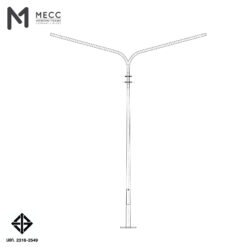 เสาไฟกิ่งคู่ 5 เมตร ( Double-Bracket Lighting Pole 5 meters)