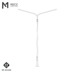 เสาไฟกิ่งคู่ 6 เมตร ( Double-Bracket Lighting Pole 6 meters)