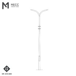 เสาไฟกิ่งคู่ 3 เมตร ( Double-Bracket Lighting Pole 3 meters)