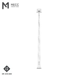 เสาไฟโพสท็อป 10 เมตร กิ่งทีบาร์ สำหรับ 1 โคม ( Lighting Pole 10 meters with T-bar for 1 Head Light)