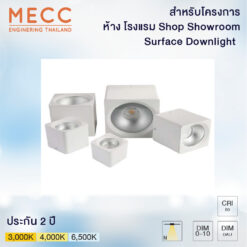 โคมไฟแอลอีดีดาวน์ไลท์ติดลอย หน้าเหลี่ยม ขนาด 10 20 30 40 W สำหรับงานโครงการ