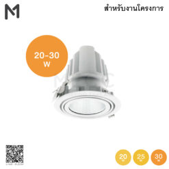 โคมไฟดาวน์ไลท์ฝังฝ้า 20-30W LED Recessed Downlight 20-30W สำหรับงานโครงการ
