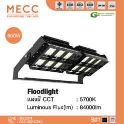 โคมไฟ Floodlight รุ่น MHA-600-Twin